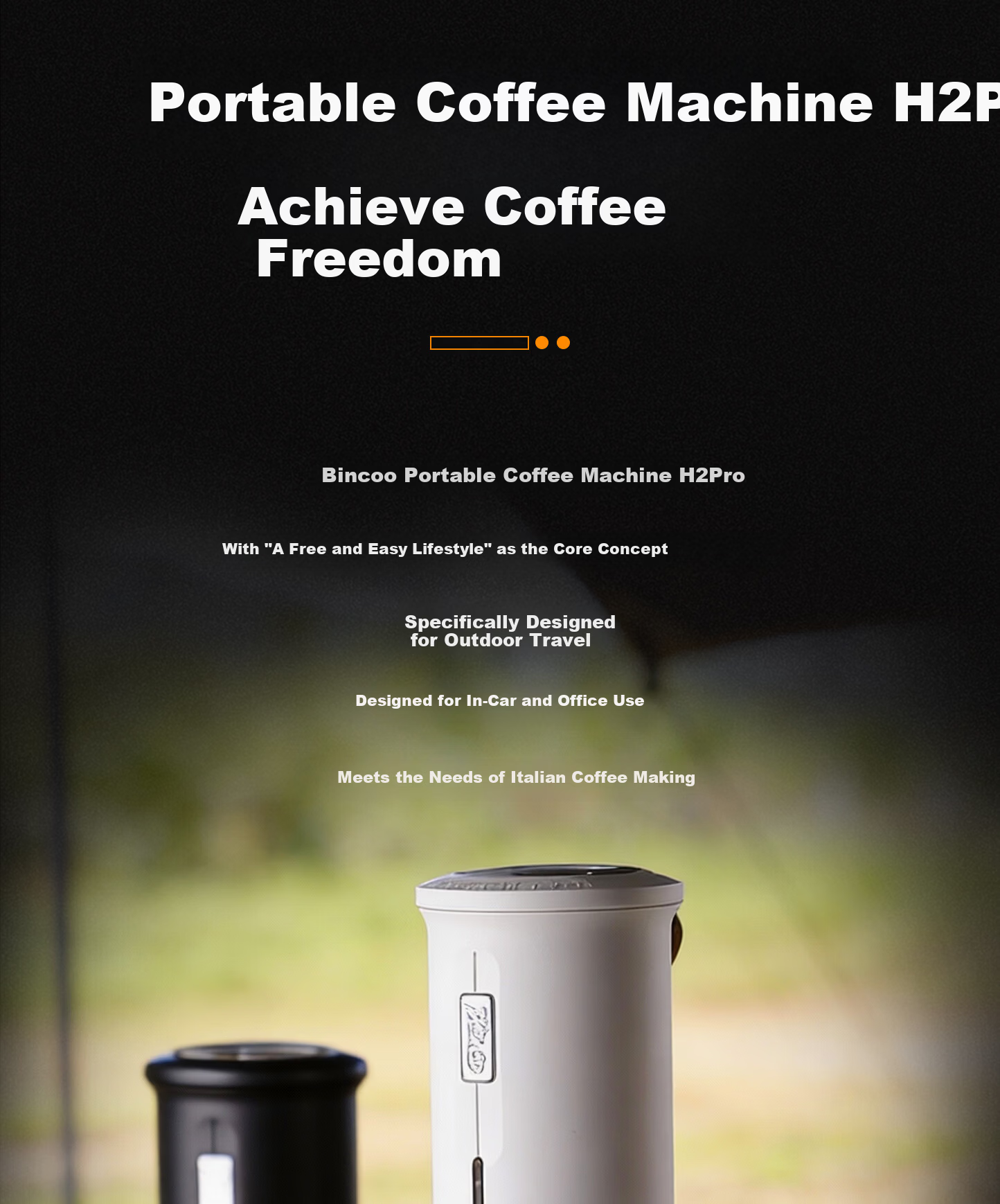 Bincoo Portable Coffee Maker H2Pro Capsule Coffee Machine Small Electric Italian Espresso Extractor 4