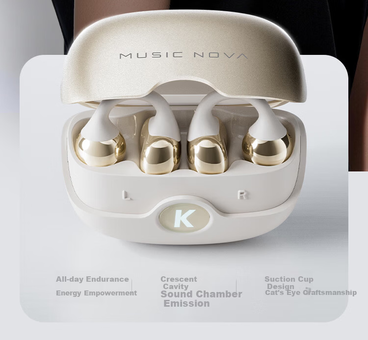 KUGOU 6.0 Bluetooth Earclip Wireless Earphones Open Bone Conduction Sports Running Music Gaming Long Battery Life Compatible with Huawei Apple Nova320 17
