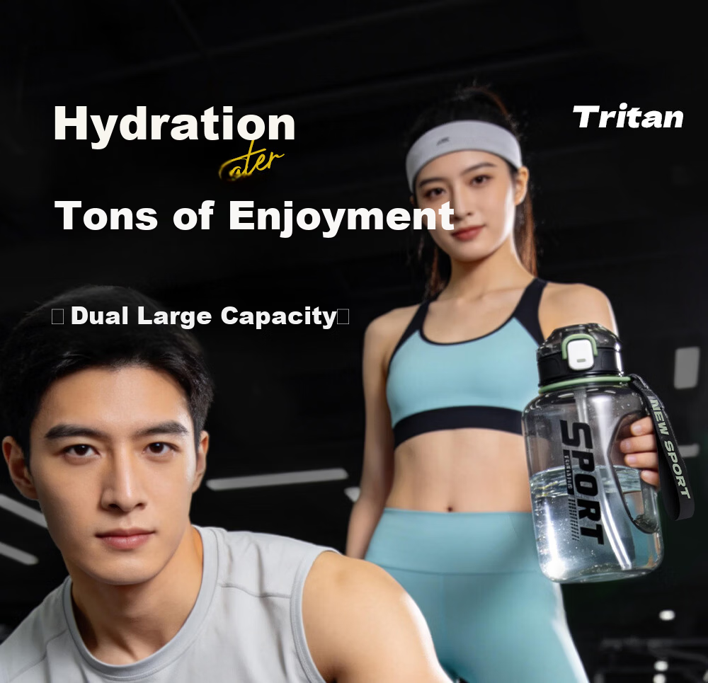Fuguang Tritan Large Capacity Plastic Sports Outdoor Water Bottle Cup 1700ML Blue 13