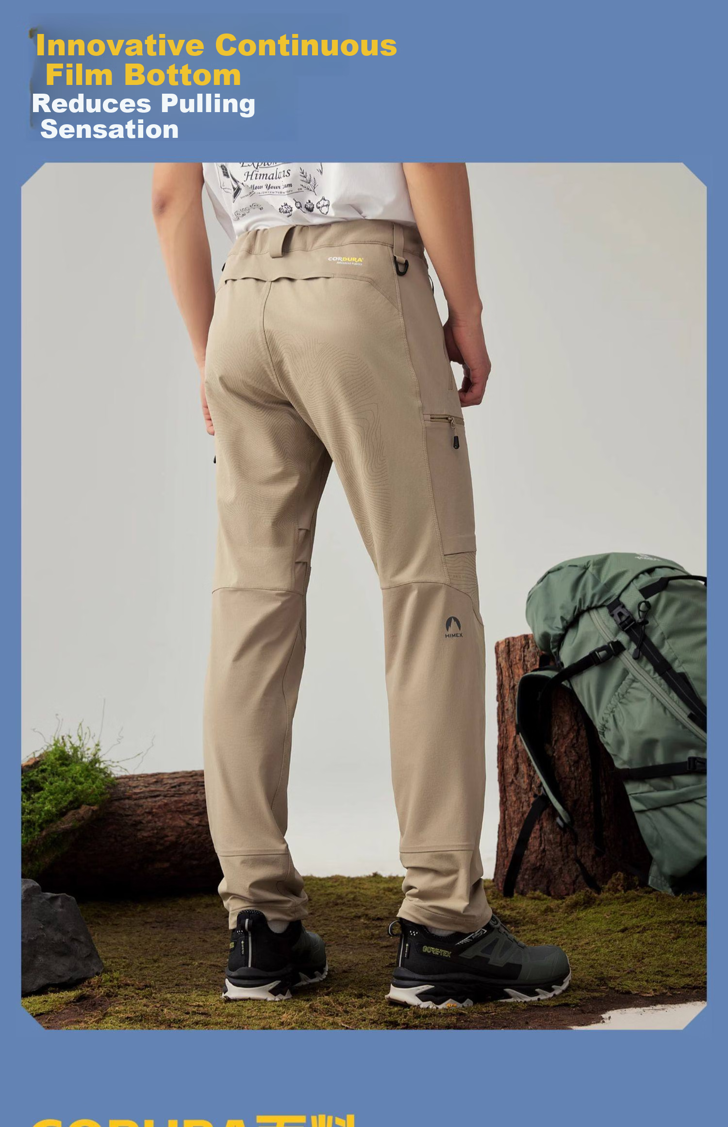 TOREAD CORDURA Men's Softshell Pants Spring Summer Outdoor Windproof Breathable Hiking Trousers TAMMAN81063 5