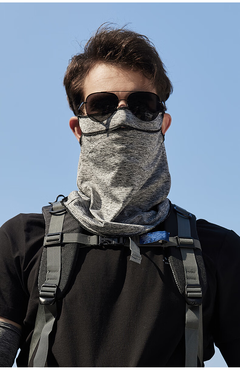 MISSION UV Ice Silk Sun Protection Face Mask for Men, Cycling, Hiking, Summer UV Protection, Sun Shade, Neck Guard, Full Face Sun Protection Mask 13