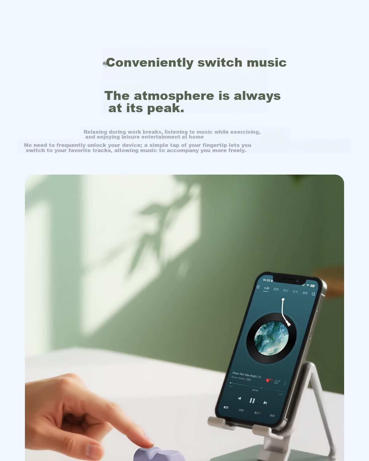 Hanlin Yue Tablet Accessories Free2 Page Turner E-Book Reader Page Turner Remote Control Bluetooth Page Turner for Mobile Phones and Tablets Boox iReader Hanvon Page Turner 11