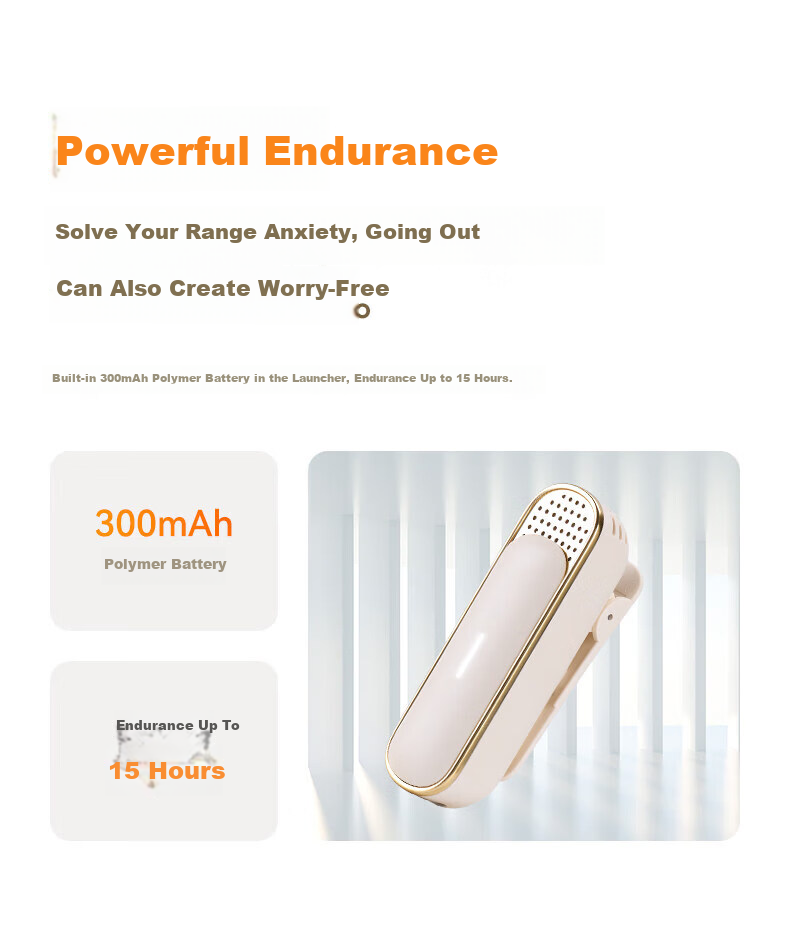 EDIFIER [2026 New Product] MK12 Clip-On Wireless Microphone, Lavalier Amplifier Outdoor Speaker Accessory, Clear Sound Pickup Long Battery Life Anti-Howling, Cloud Rock White 8