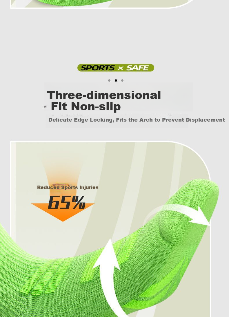 361° Marathon Running Long Tube Socks Towel Bottom Sweat-Absorbing Non-Slip Sports Casual Socks for Men White - 4 Pairs One Size 4