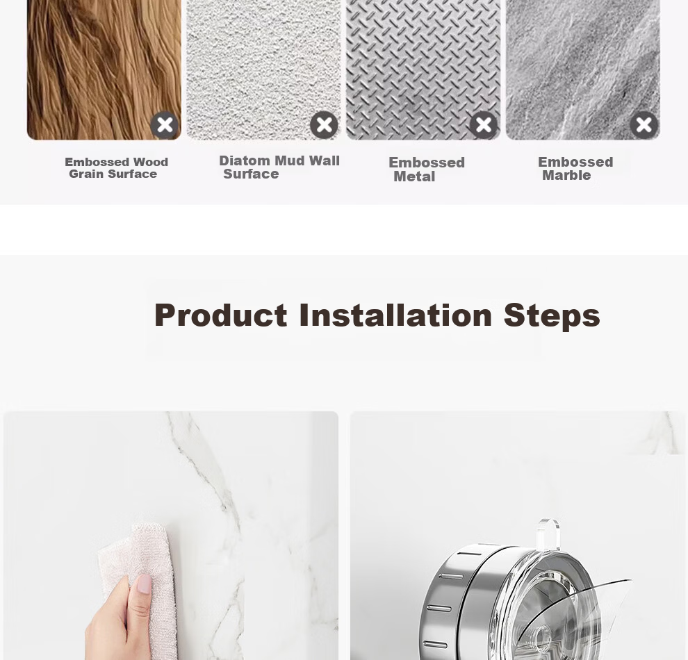Jiabaili Suction Cup Kitchen Hook No Drilling Multi-Functional Rack for Dishcloths, Spatulas, Spoons, Wall-Mounted Kitchen Door Storage Rack 13