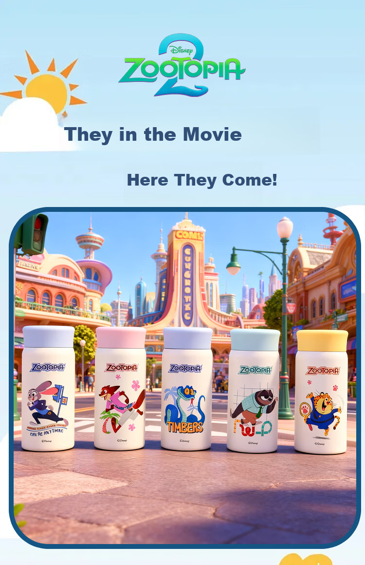 Disney 2026 New High-Value Insulated Pocket Water Bottle for Women, Student School Portable Cup 1