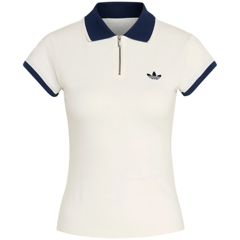 Adidas Originals Women's RIB POLO TEE Short Sleeve Polo KS7357 White S