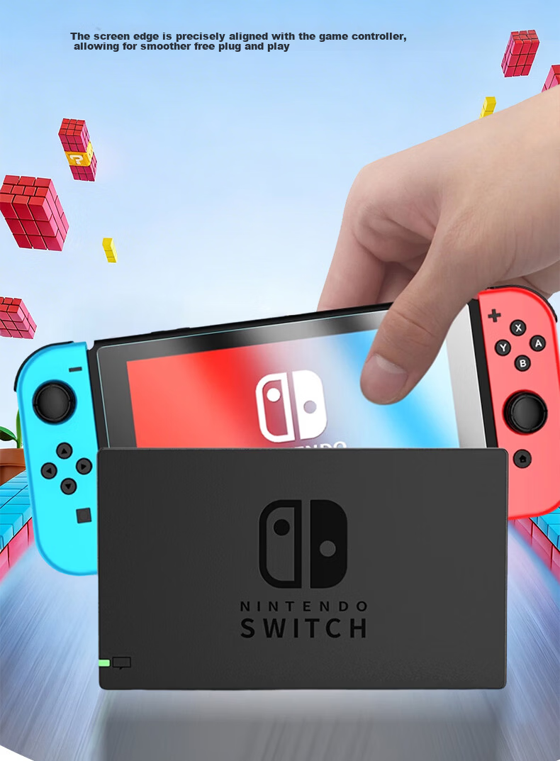 GOLDEN RAY Frosted Anti-Blue Light Screen Protector for Switch Lite 5.5-inch Nintendo Handheld Console Full Coverage Anti-Fingerprint Film 10