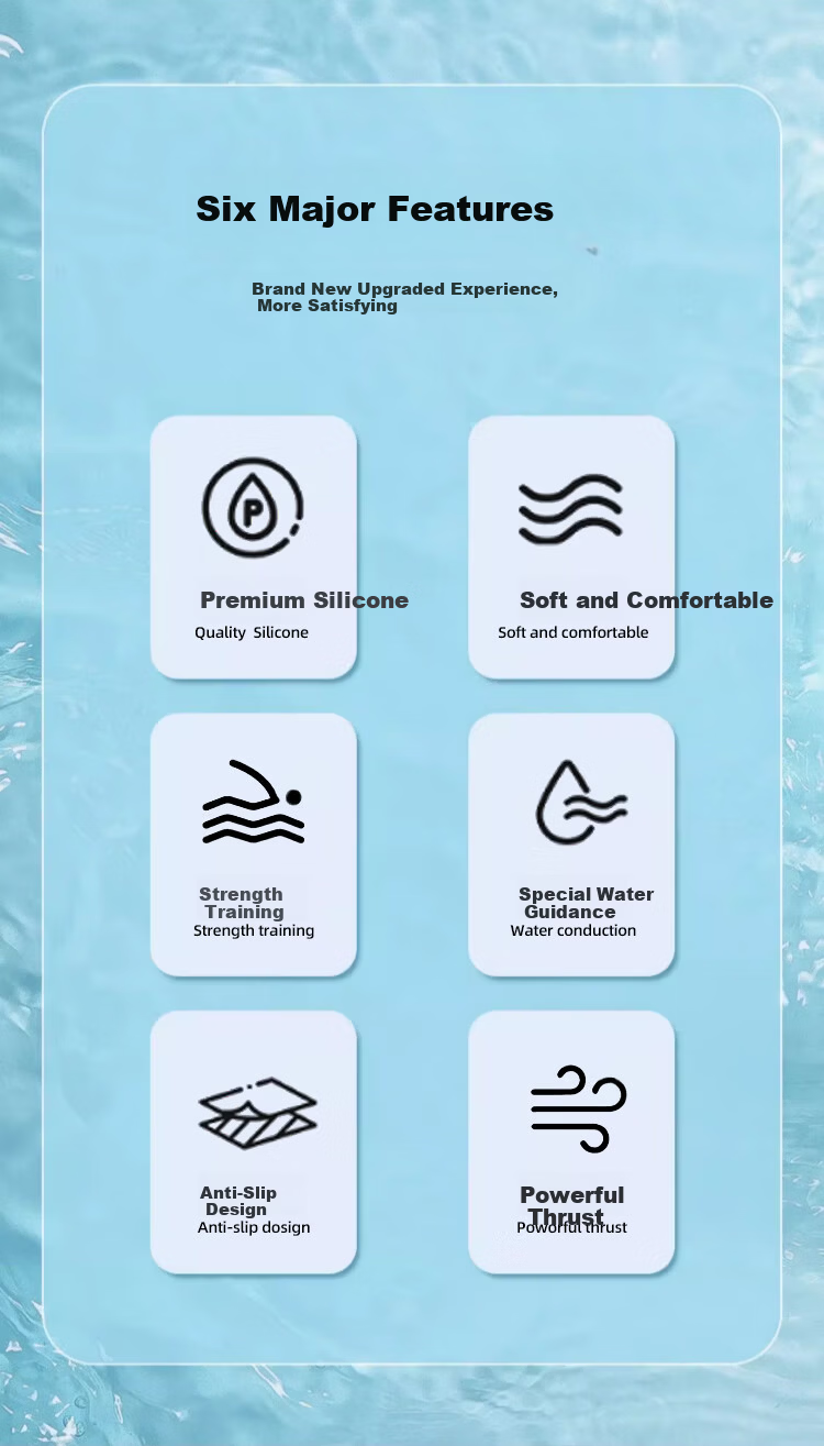 Jiehu Swim Fins Flippers Adult Kids Professional Diving Speed Comfortable Durable Soft Rubber Training Gear 2