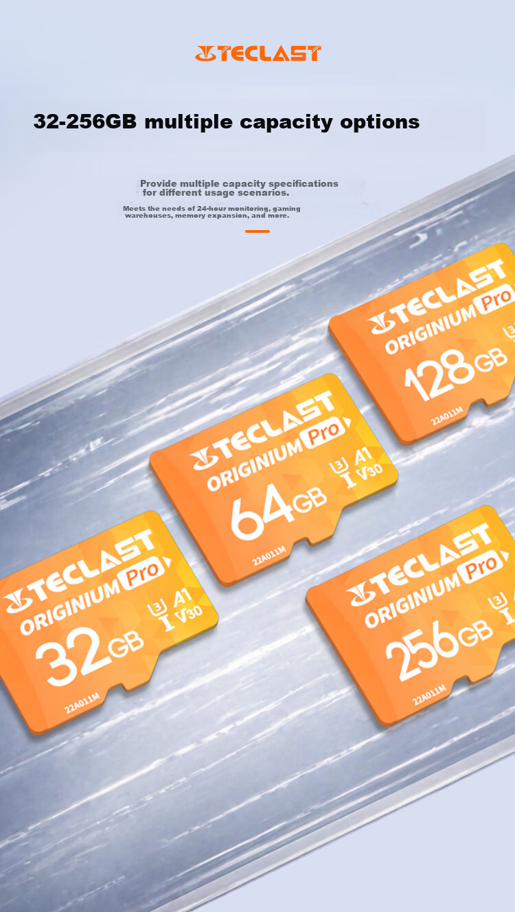 TECLAST 64GB TF Memory Card (MicroSD), Storage Card U3 V30 A1 C10 High-Speed Version, Dash Cam, Surveillance Camera, Smartphone, Tablet, And Camera Storage Card 5