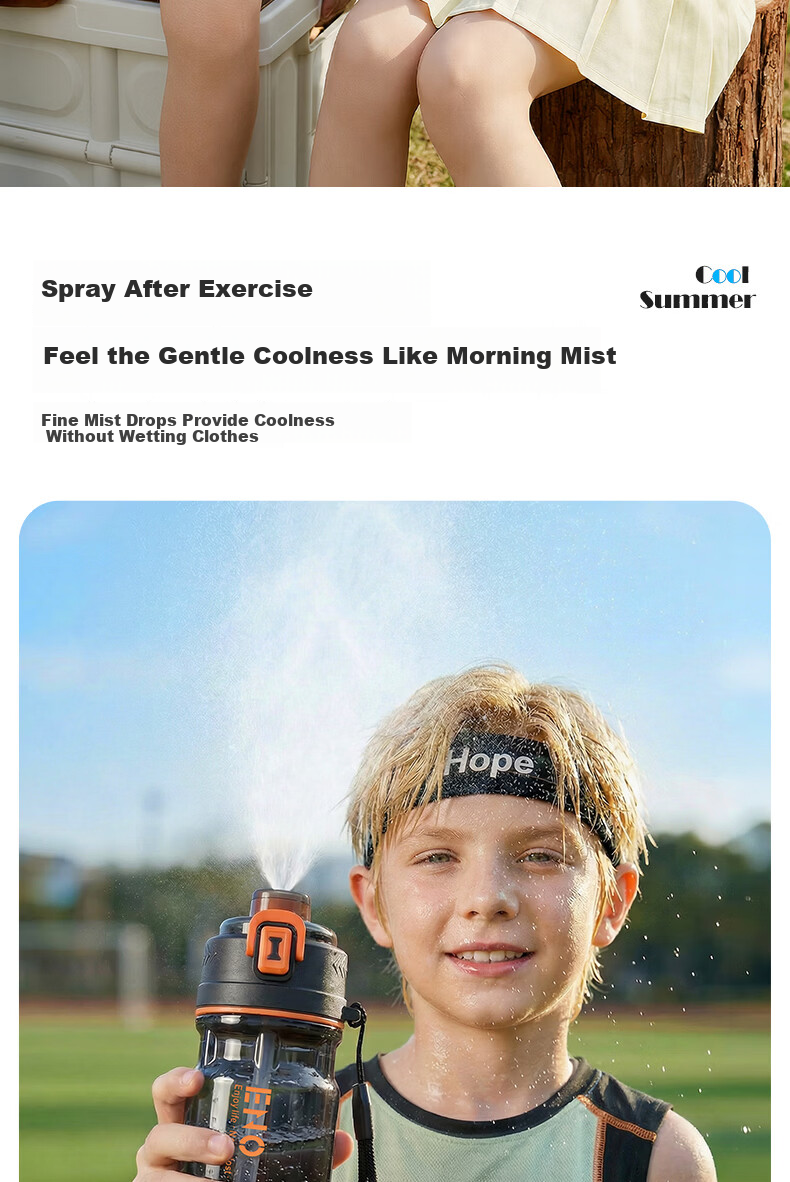Eno Spray Water Bottle Men's Sports Spray Cup Summer Children's School Special Tritan Cup 2026 New Model 2