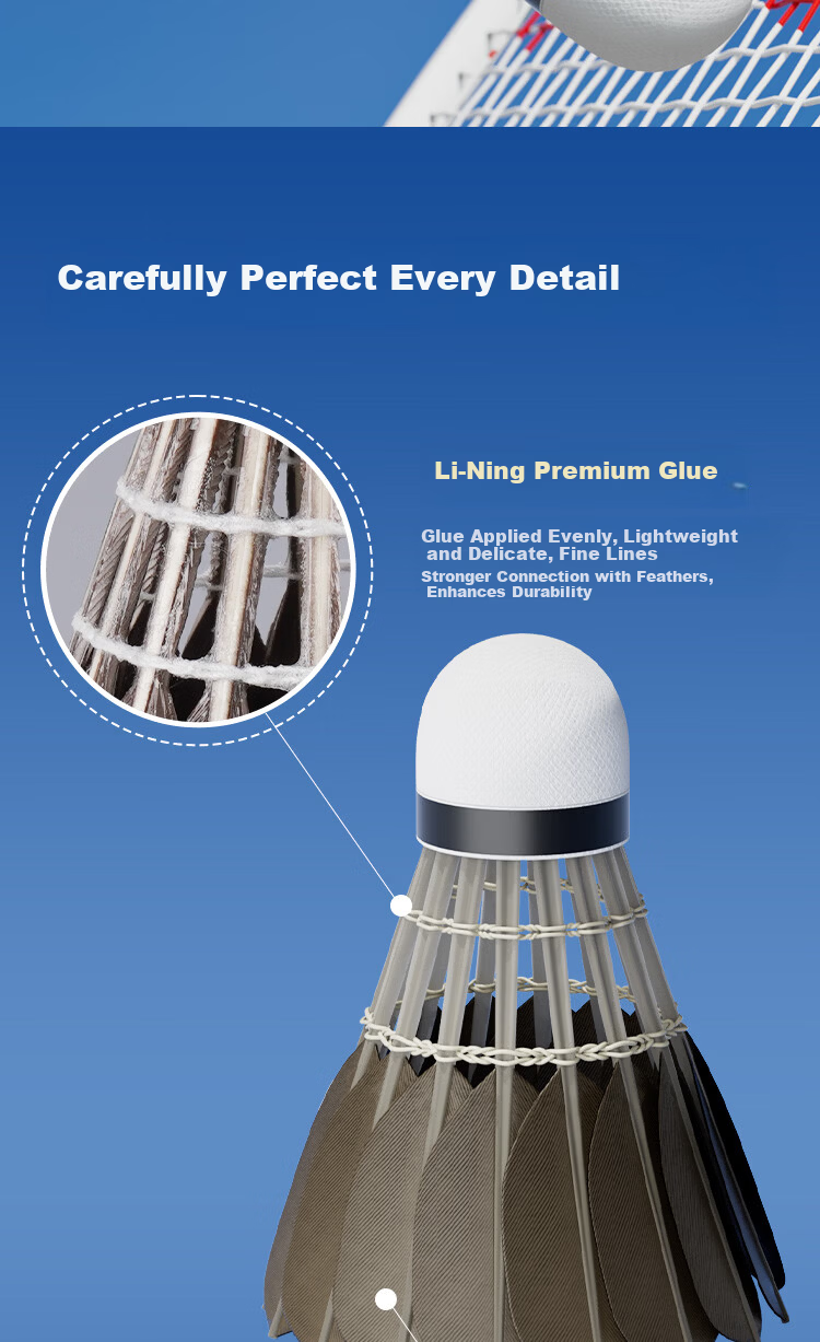 KASON Li-Ning KASON Badminton Shuttlecock KDB05 Professional Training Competition Durable Outdoor Windproof Black Duck Feather Shuttlecock Genuine Stable 2