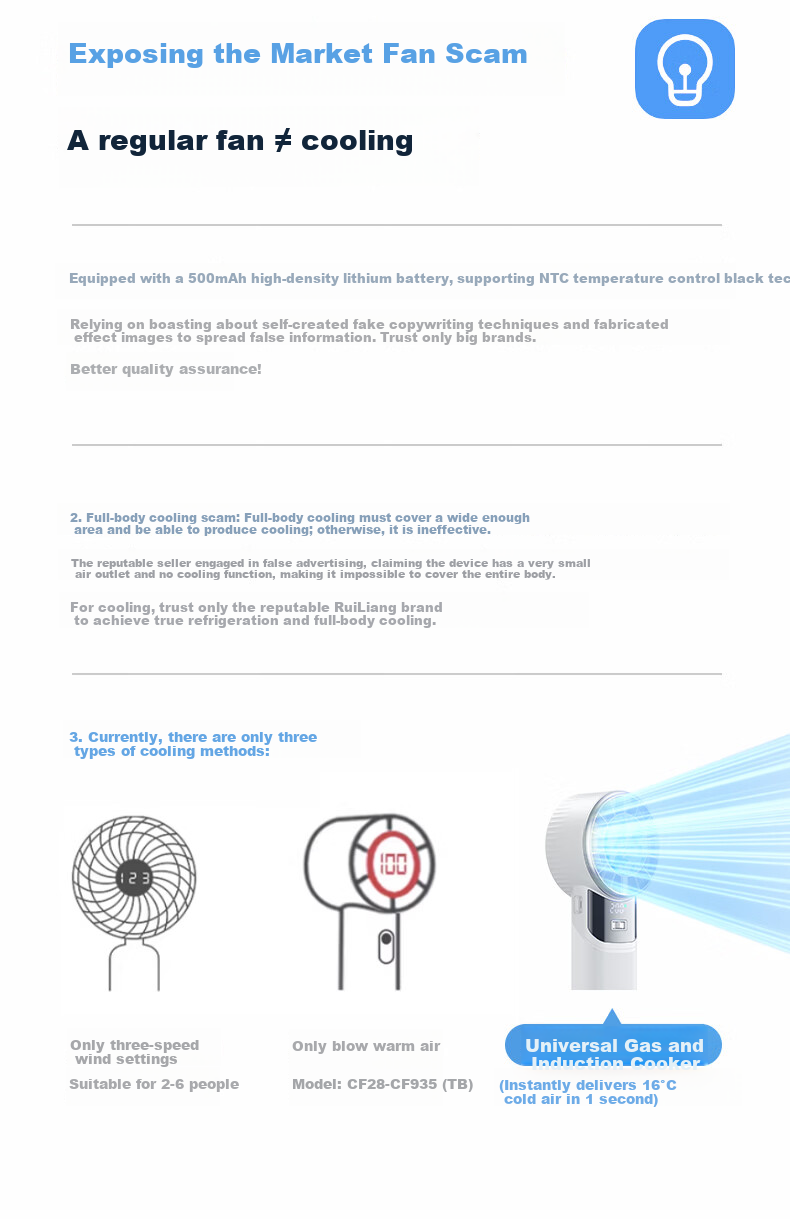 REMAX 200-Level Cool Breeze 240° Rotating Portable Handheld Semiconductor Cooling Fan USB Rechargeable Silent Outdoor Long-Lasting Air Conditioner Fan 5