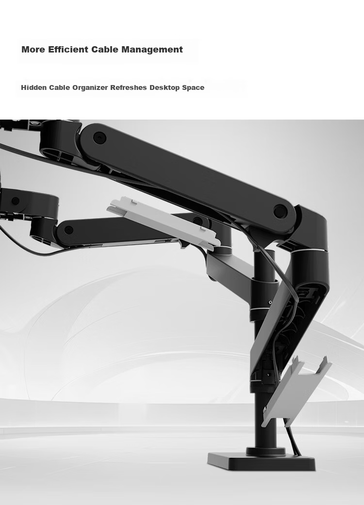 ERGOTRON 40" Dual Monitor Arm Stand Large Screen Dual Display Monitor Mount Computer Monitor Riser Desk (45-509-216) White 6