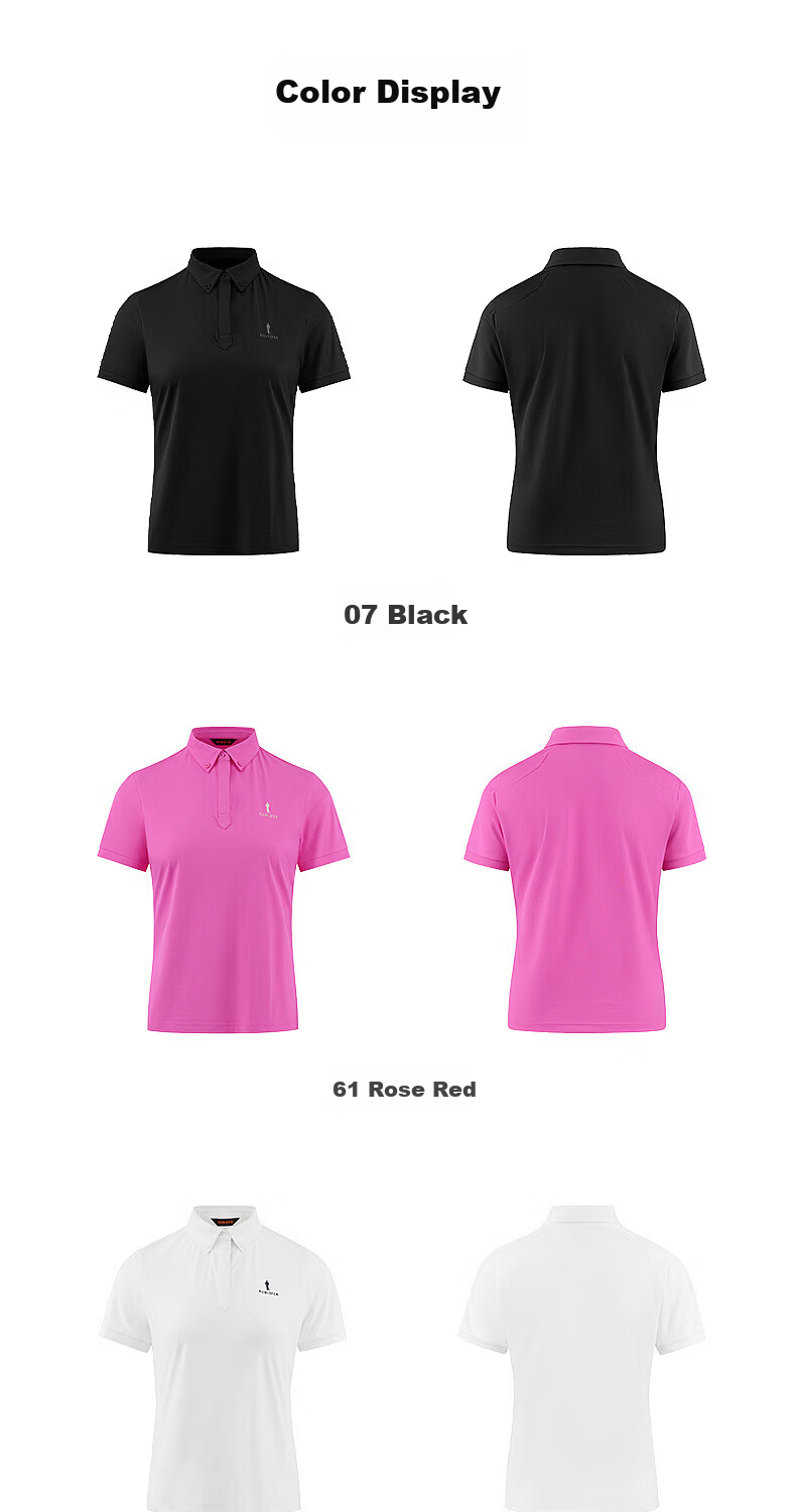 Biyinlefen Golf [UPF500+] 2026 Spring New Women's Sports Casual Stretch Comfortable Breathable Sun Protection Short Sleeve Polo Shirt 9