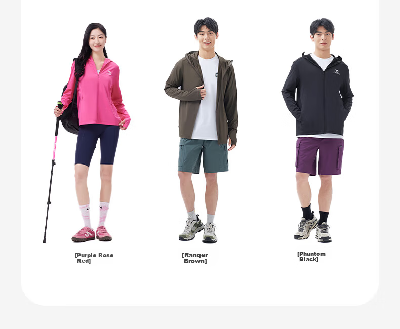 CAMEL [Ice Mint] 2025 Spring Summer Men's Outdoor High SPF Cooling Original Yarn Sunscreen Jacket Women's Sports Coat S 11