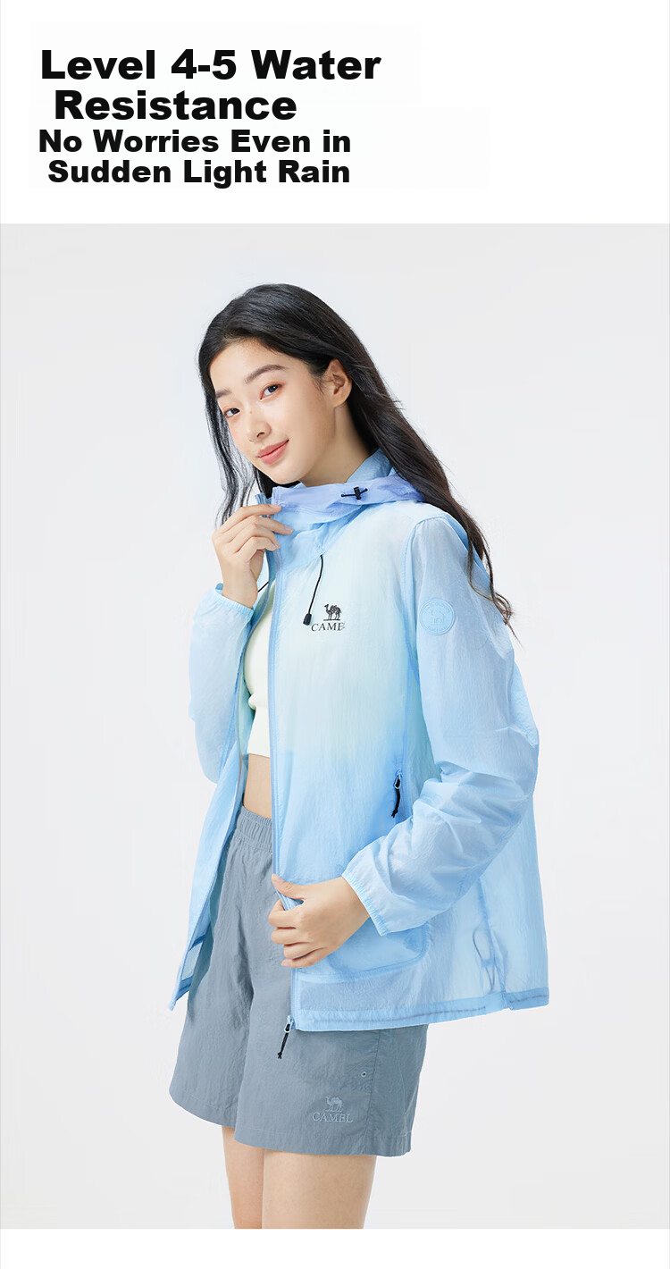 CAMEL Outdoor Sun Protection Jacket 2026 Spring Summer New Unisex Cooling Water-Repellent Sunproof Coat (Li Keyi Same Style) 6