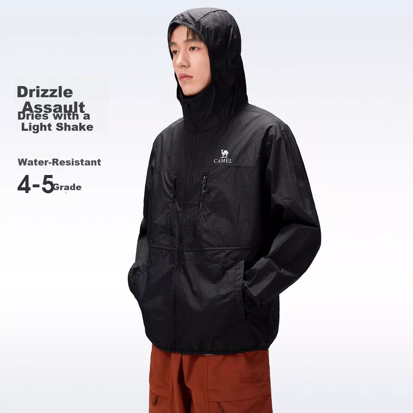 CAMEL Outdoor Sun Protection Jacket 2026 Spring Summer New Men's Breathable UV Protection Water-Repellent Sports Coat O018