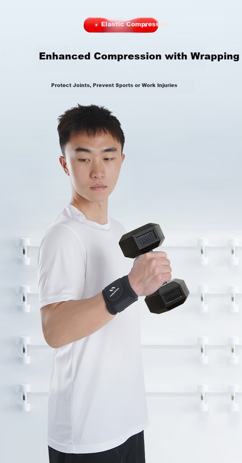 NAILEKESI N Fitness Wrist Support TFCC Tendonitis Sprain Sports Wrist Joint Brace for Men and Women Badminton Tennis Protective Gear 2