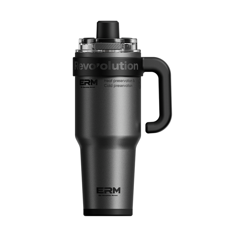 ERM Insulated Tumbler Large Capacity Men's Giant 316 Stainless Steel Car Straw Cup