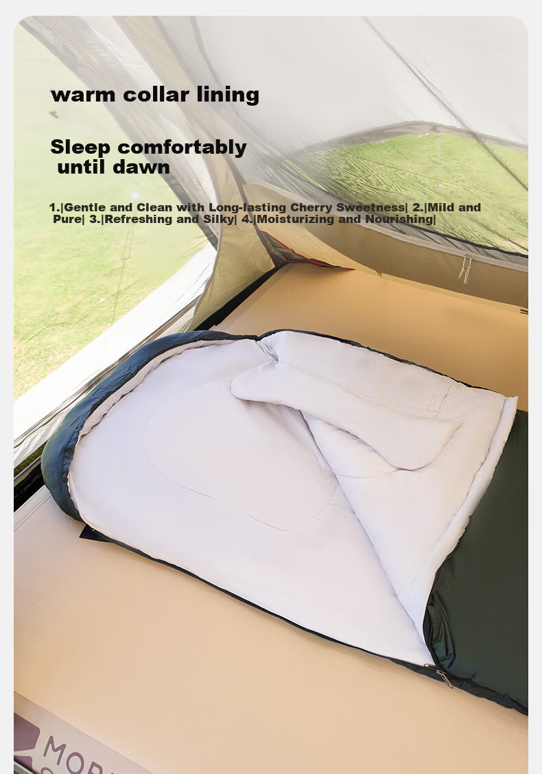 MOBIGARDEN Xiangyun Sleeping Bag 1.4 Outdoor Camping Connectable Single Warm Envelope Sleeping Bag NX25662007 Pine Green 8
