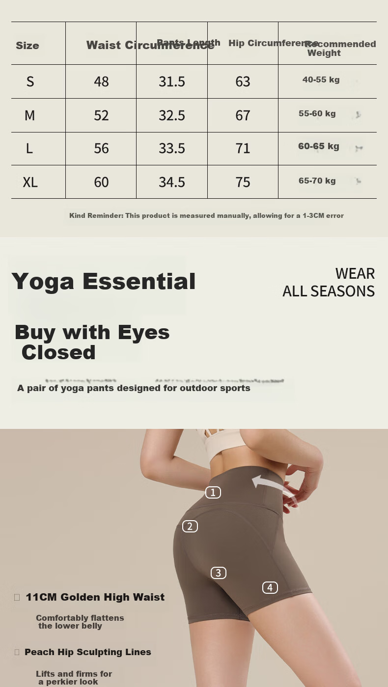 Free Style Women's 3/4 Yoga Pants Summer High-Waist Butt-Lifting Sports Shorts Pilates Training Running Fitness Cycling Pants 3