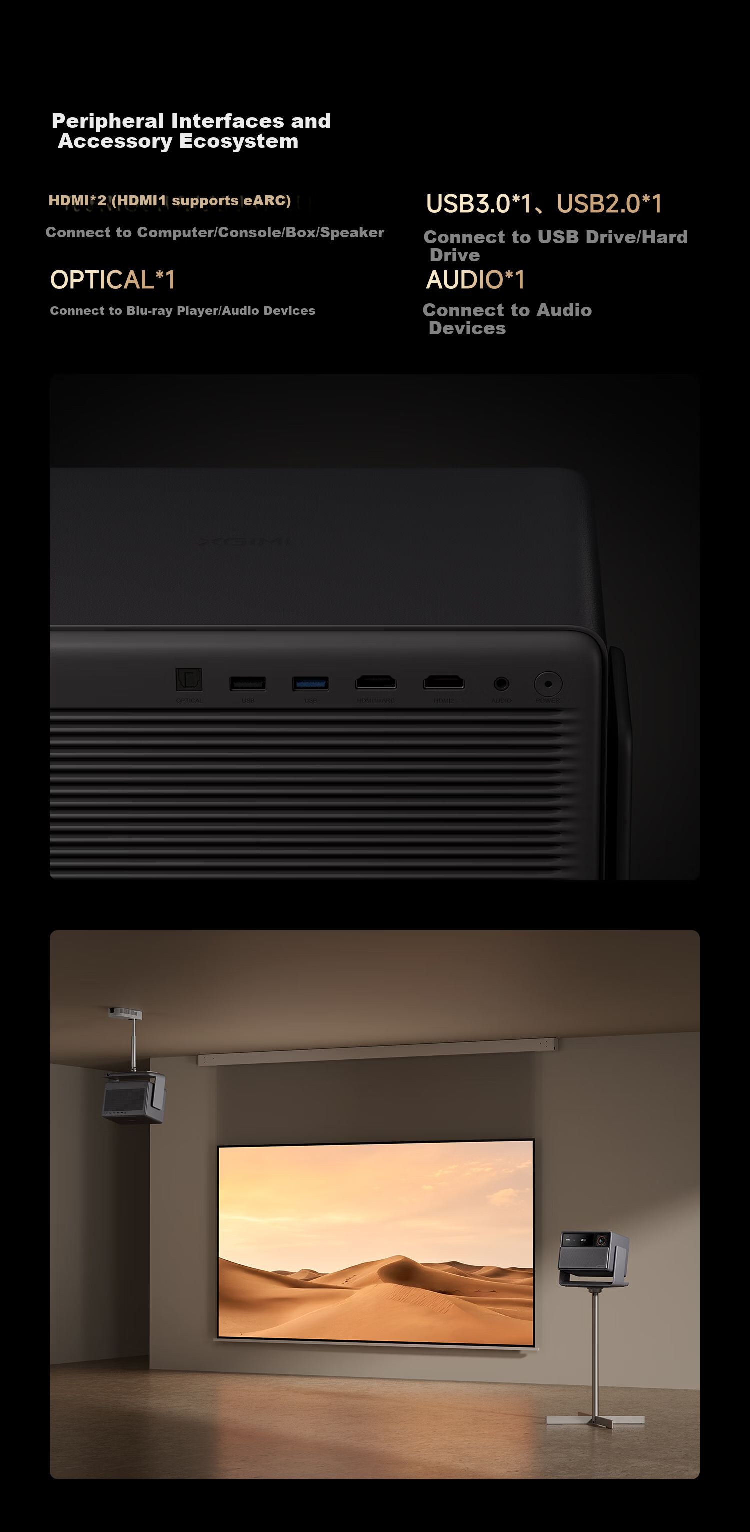 XGIMI RS30 Ultra, 5200CVIA Ultra-Bright, 4K Ultra-Clear, Home Projector, Pure Three-Color Laser Zoom, Moving Platform, Smart Home Theater, RS20 Upgraded 17
