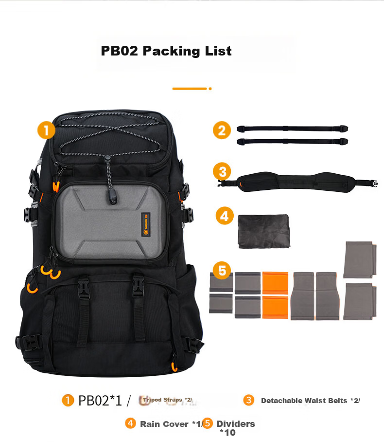 TARION Photography Backpack, Outdoor Hiking Travel Camera Bag, Multifunctional Storage Design, Roll-Up Camera Bag, Xprober Horizon, Black 13