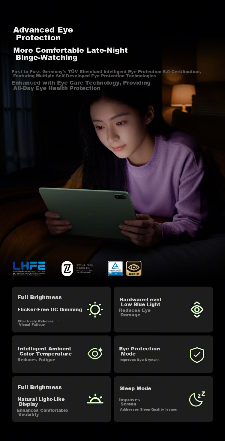 OnePlus Pad 3 Pro National Subsidy 13.2-inch Tablet 5th Gen Snapdragon 8 Ultra Edition 12GB+512GB Deep Brown Office Study Gaming Tablet 9