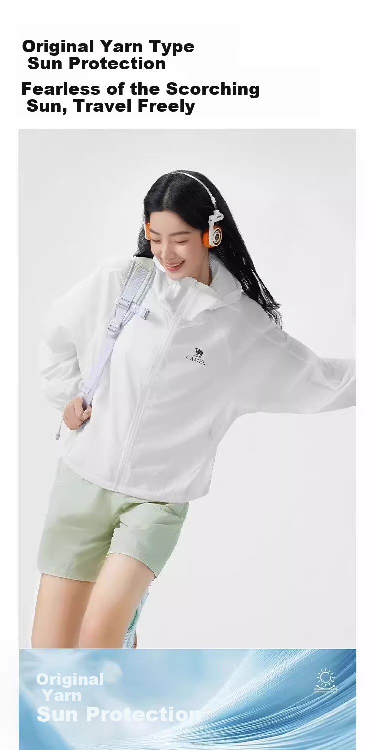 CAMEL Outdoor Original Yarn Sun Protection Jacket 2026 Spring Unisex Cooling Breathable Sun Protection Shirt 8005 3