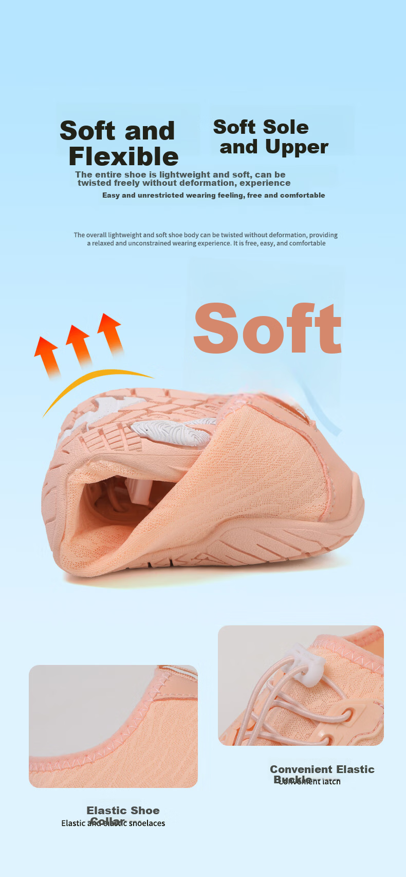 Kelorock Indoor Running Fitness Training Shoes Soft Sole Silent Jump Rope Aerobics Shoes Outdoor Sports Beach Shoes Creek Shoes Pink Size 37 5
