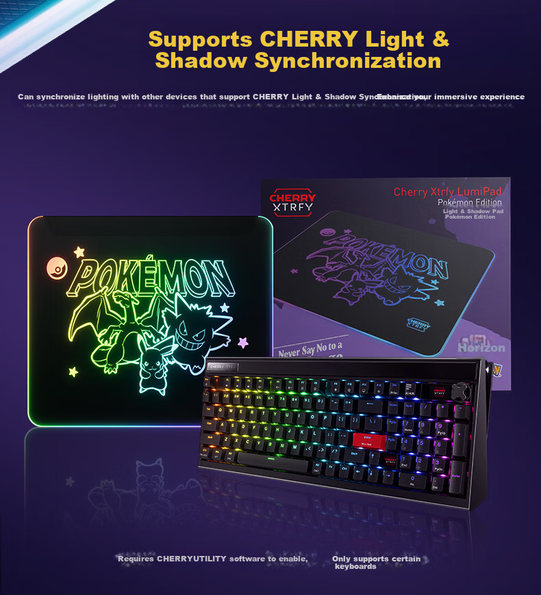 CHERRY Large Gaming Mouse Pad, E-Sports Mouse Pad, Pikachu Mouse Pad, Computer Desk Mat, IP Collaboration, 480*400*4mm 9