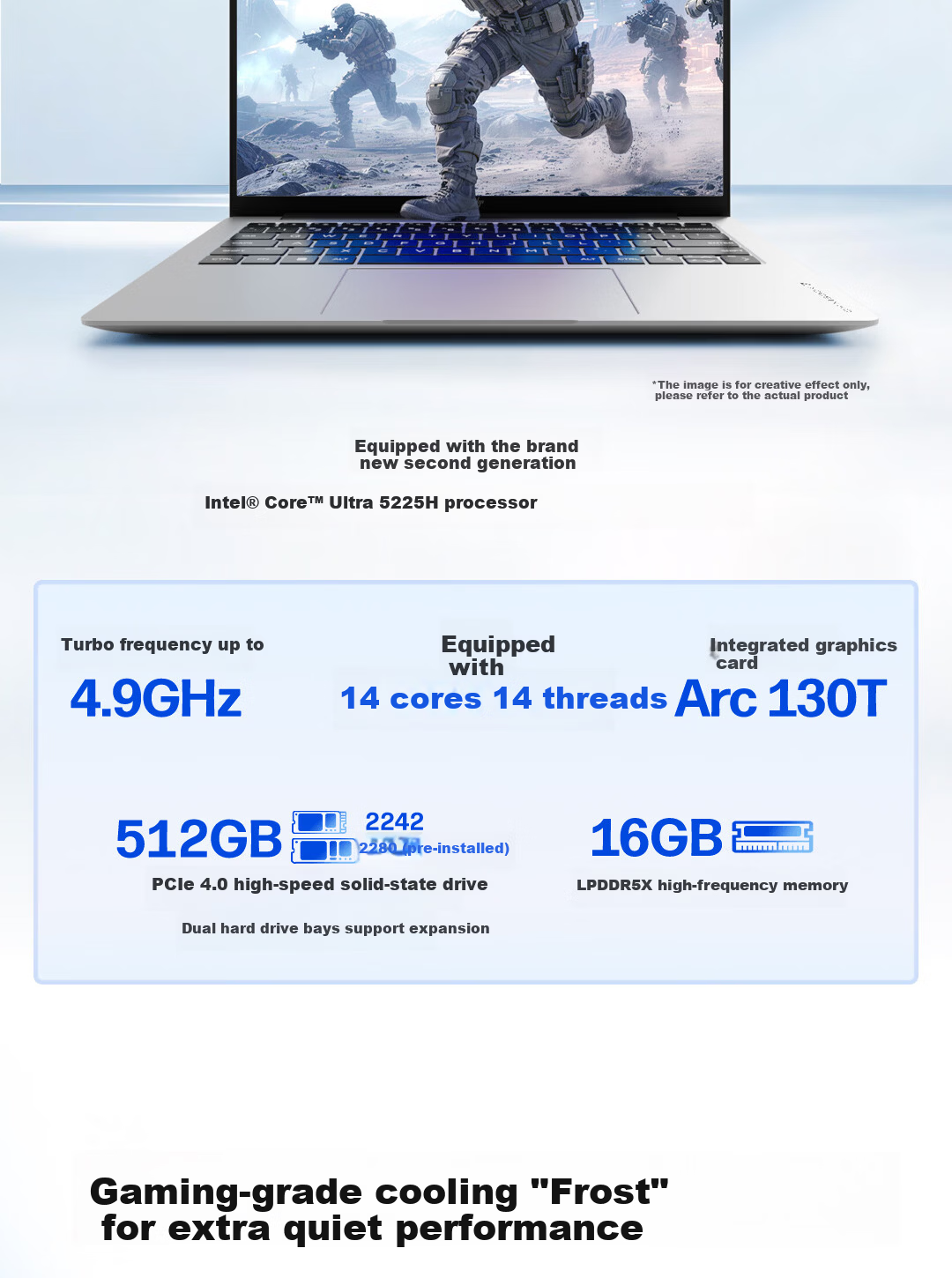 HP StarBook Pro Air 14 Lightweight Laptop (Core Ultra5 225H, 16GB RAM, 512GB SSD, 2.8K 120Hz AI) Silver [National Subsidy] 8