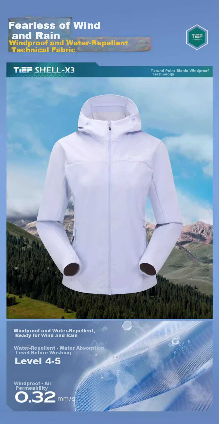 TOREAD Men's Softshell Jacket Outdoor Casual Windproof Waterproof Hiking Mountaineering TAEEAN81012 2