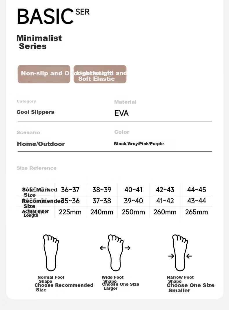 She Enjoy EVA Women's Home Indoor Bathroom Simple Slippers 2