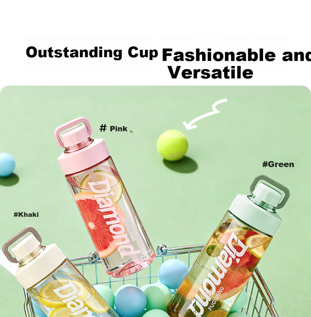 FGA Fugang Tritan Student Water Bottle Large Capacity Portable Cup Unisex Summer Outdoor Sports Direct Drinking Flask 9