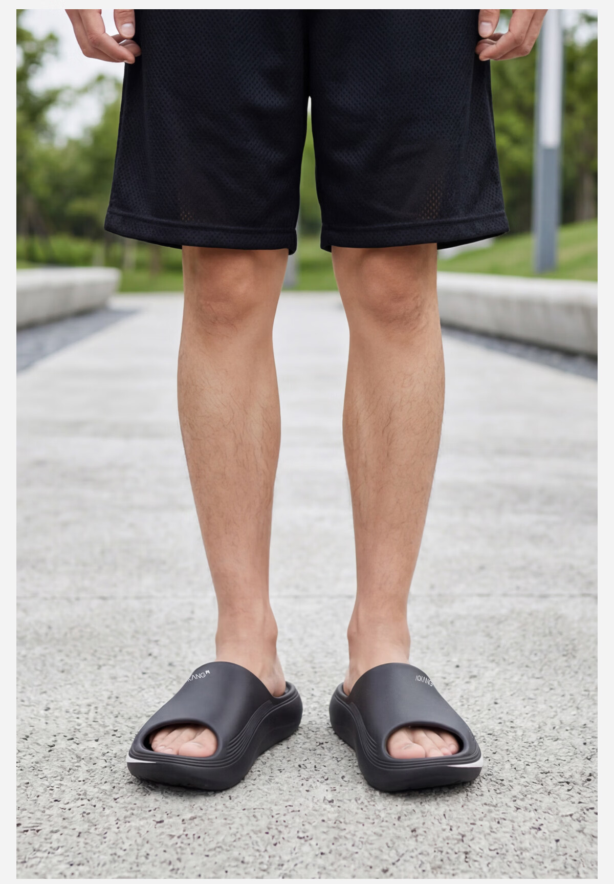 Aokang Men's Summer Slippers Non-Slip Home Outdoor Sports High-End EVA Soft Sole Beach Sandals 2026 New Model 10