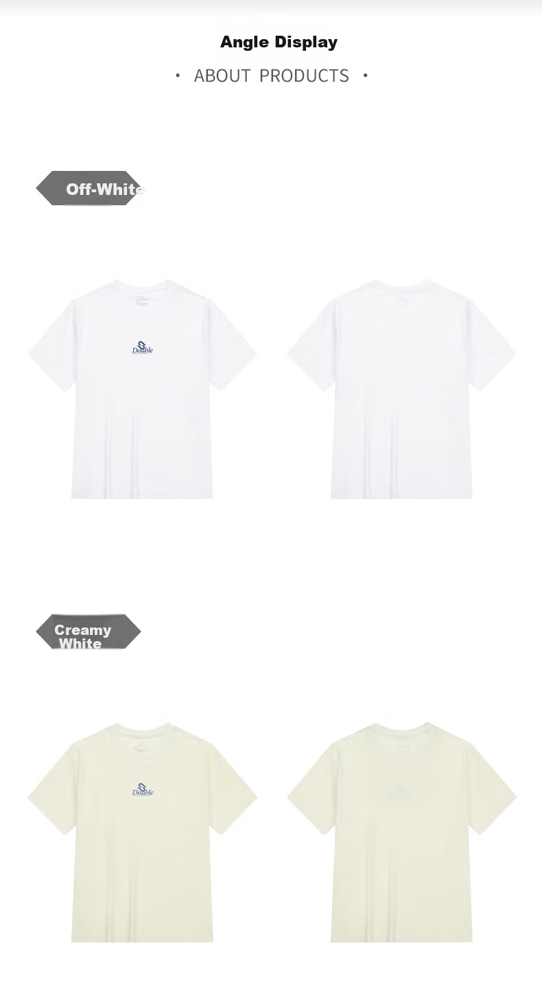361° Men's Short Sleeve T-Shirt Summer New Sports Running Loose Casual Trendy Top 632519115D-9 46