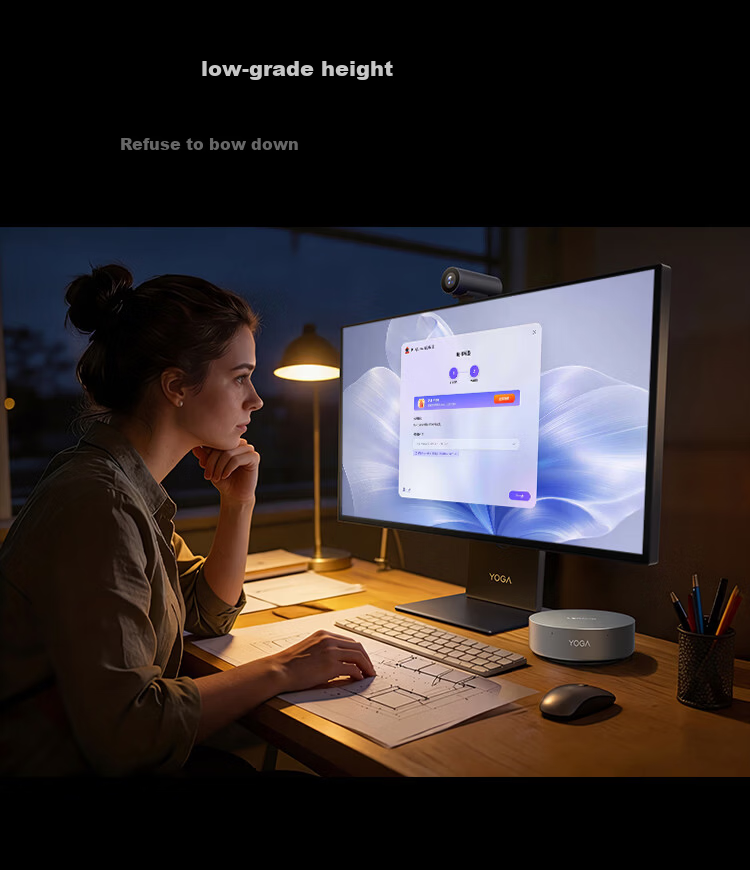 Lenovo YOGA Mini Desktop Computer AI (Core UX7 358H, 64GB RAM, 1TB SSD, Genuine Win11) 9