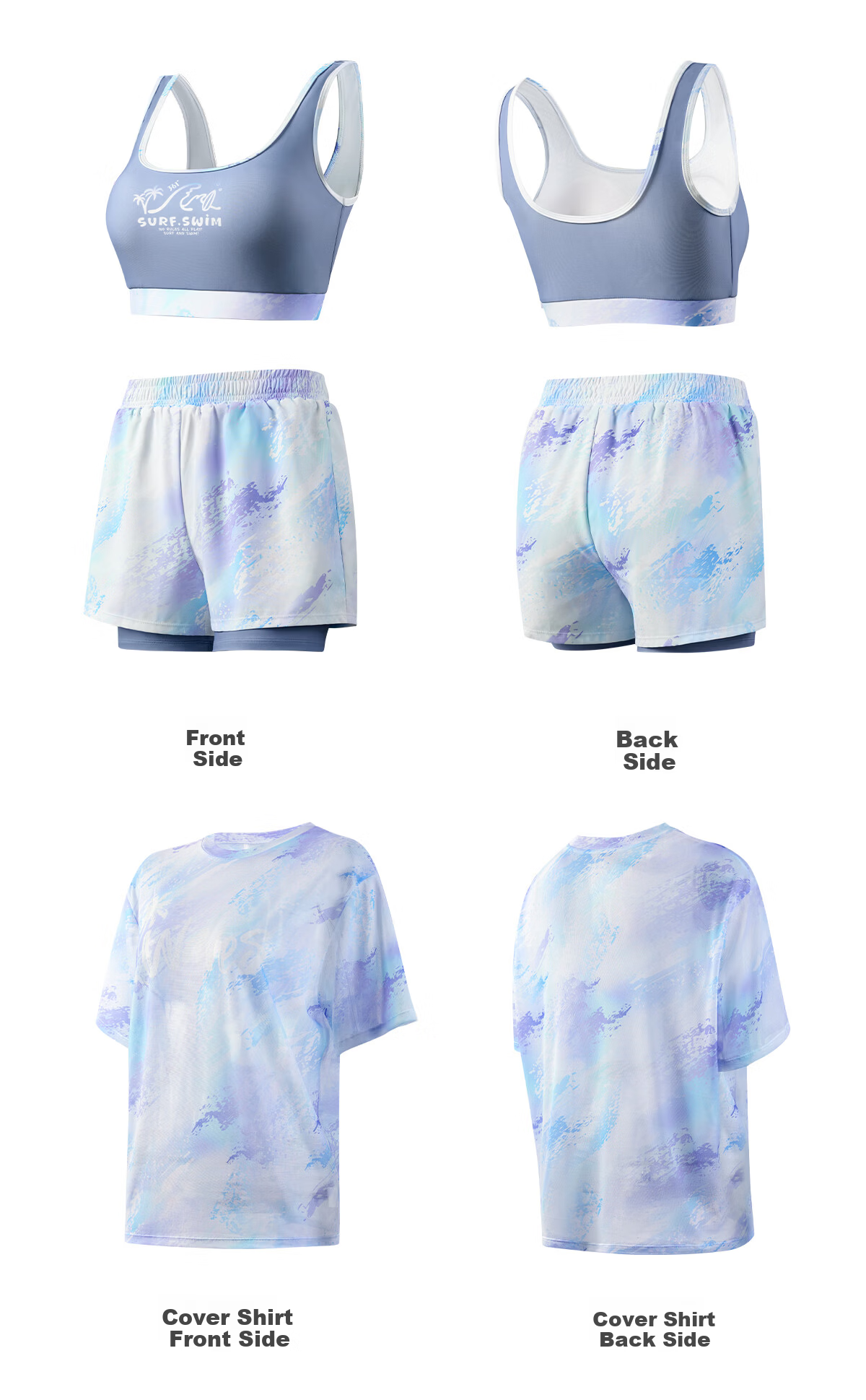 361° Women's Three-Piece Swimsuit Set 2026 New Luxury Beach Vacation Loose Plus Size Swimwear Hot Spring 10