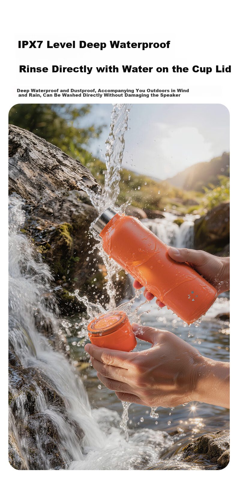 MOMAX Wireless Magnetic Music Thermos Speaker Cup - Waterproof Portable Bluetooth Speaker Water Bottle for Indoor Outdoor Sports, Creative Gift for Couples and Friends 11