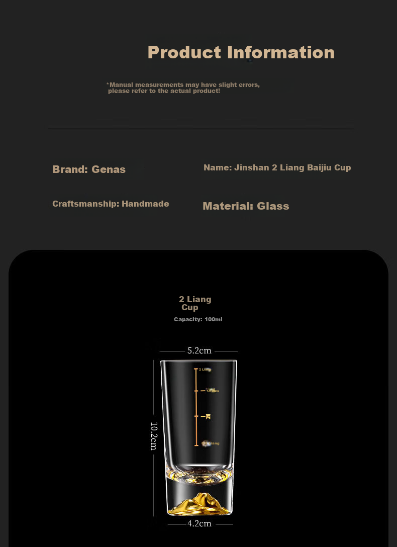 CRISTALGLASS Jinshan 60ml White Liquor Glass Set High-End Home Glassware with Graduated Decanter and Six Small Cups 12