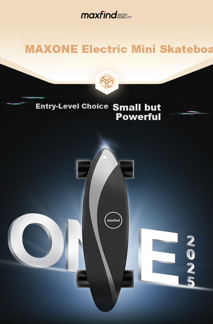 Maxfind Patented Electric Skateboard Four-Wheel Beginner Youth Kids Long-Lasting Model 4