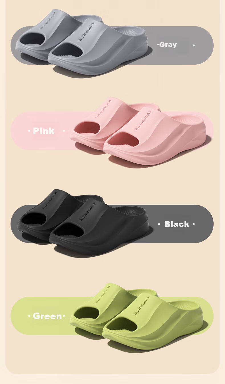 She Enjoy EVA Unisex Simple Thick-Soled Home Bathroom Shower Slippers 10