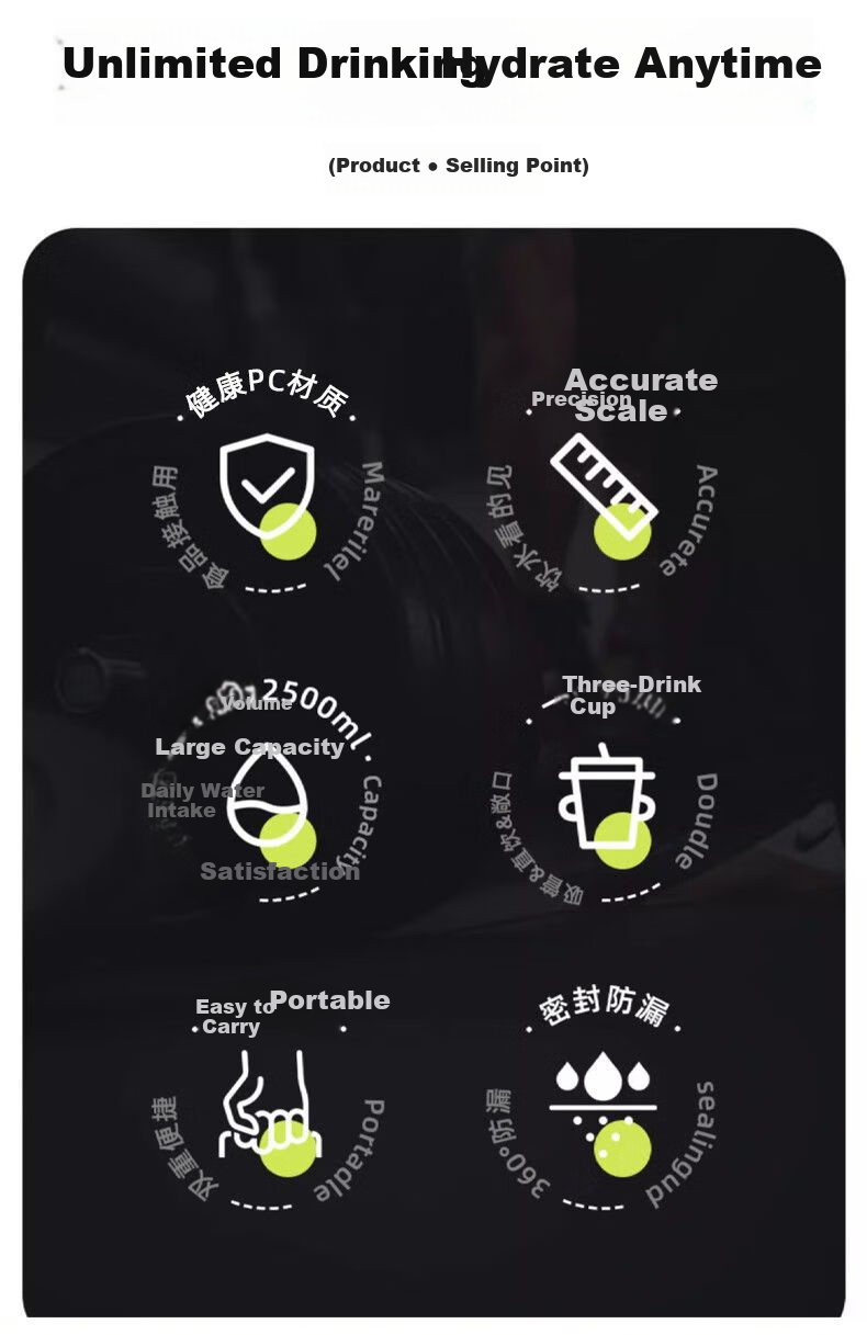 XTEP Ton Cup Large Capacity Fitness Sports Water Bottle Straw Bottle for Men and Women 2