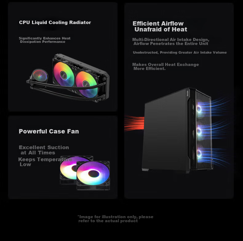 Yinengzhe Lenovo Ecosystem Gaming Desktop Seaview Room Host (R9-9950X D5 32G 1T RTX5080) Delta National Subsidy Boundless Series 8