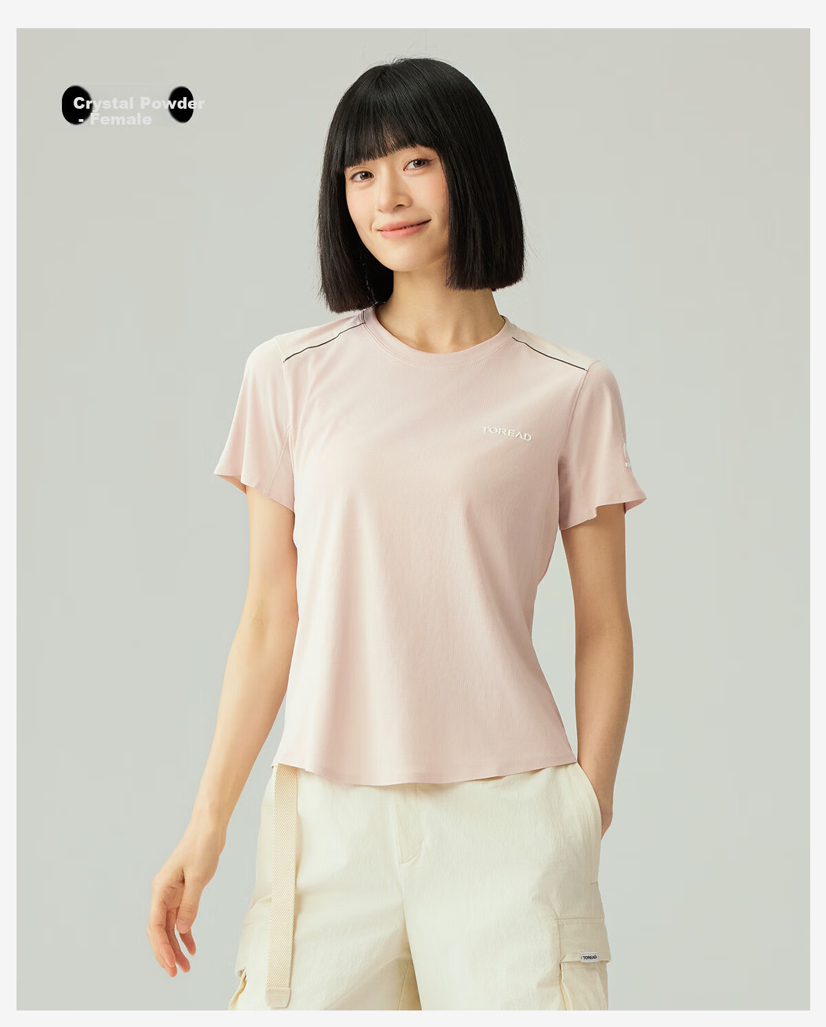 TOREAD Mall Same Style Quick-Dry Short Sleeve T-Shirt Couple Functional Breathable Stretch Crew Neck Sports Hiking Shirt TAJJAN81025 13