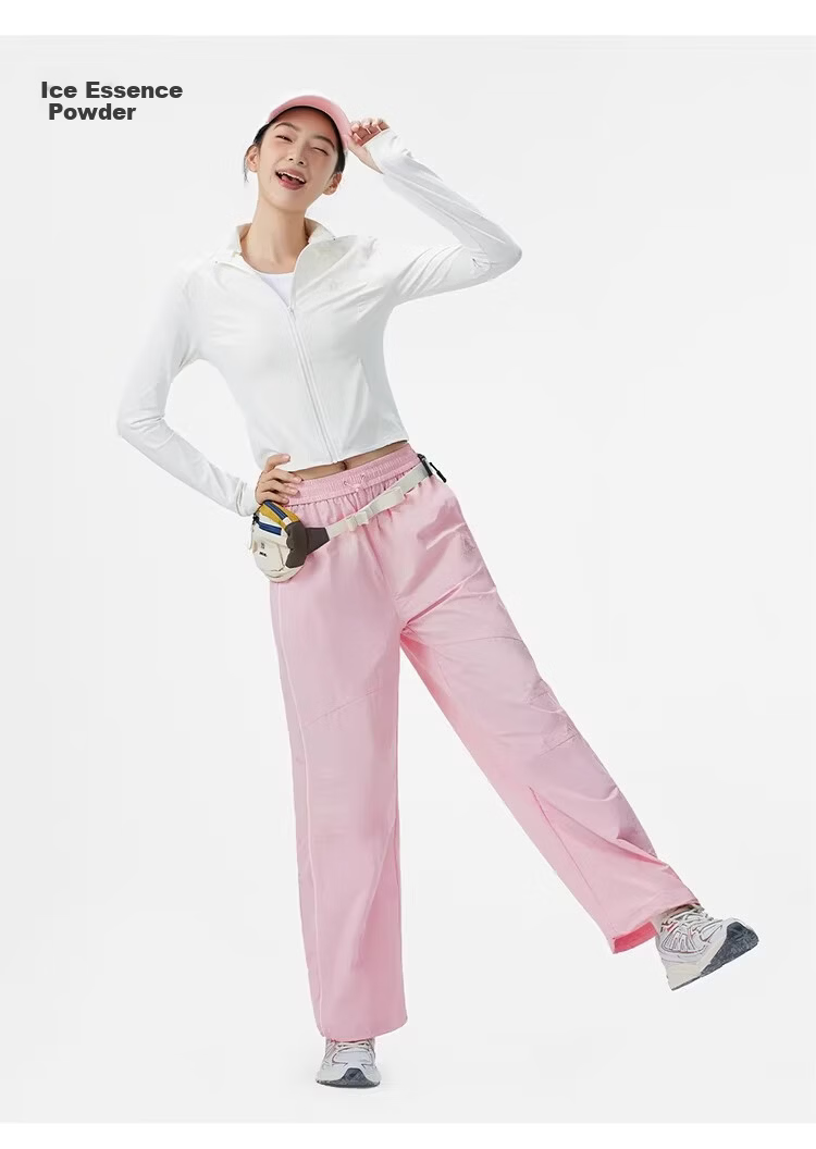 CAMEL Women's Quick-Dry Pants 2026 Summer New Cool Breathable Straight Slim Outdoor Hiking Casual Sports Pants 5013 17