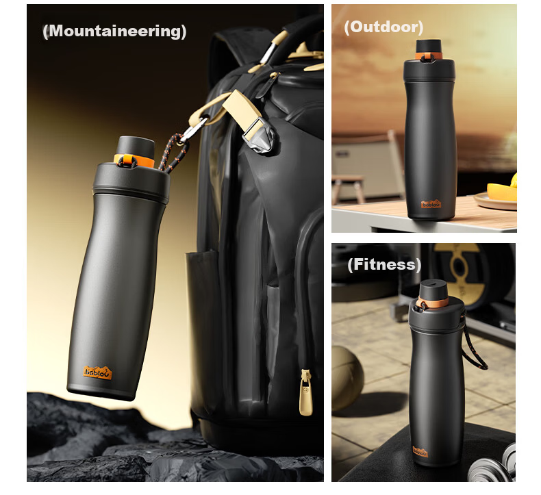 BABLOV Huaban Sen Insulated Water Bottle Portable Sports Water Cup for Men and Women High-Value Student Gift Thermal Flask 9