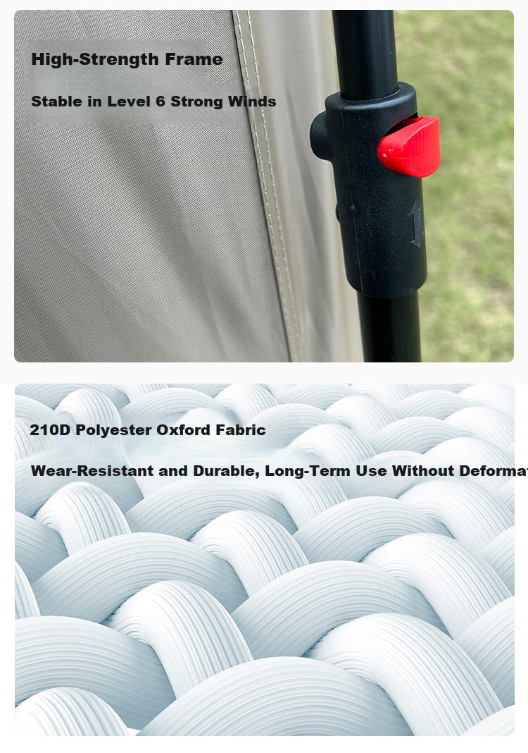 JD Jingzao Self-Standing Quick-Open Dome Canopy Exclusive Accessory Door Curtain (Canopy Not Included) 11
